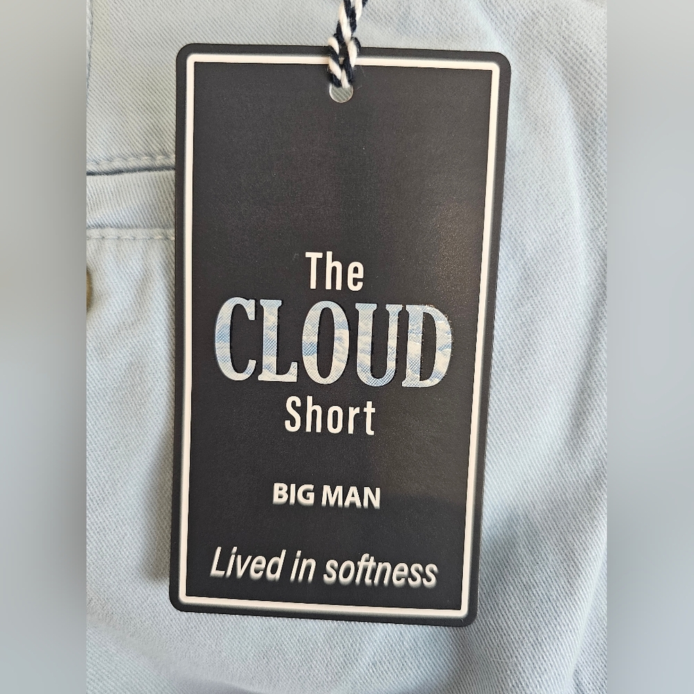 The Cloud Golf Sky Blue Flat Front Shorts Big Man's Sz 46" & 50" × 9" NWT - Picture 5 of 7
